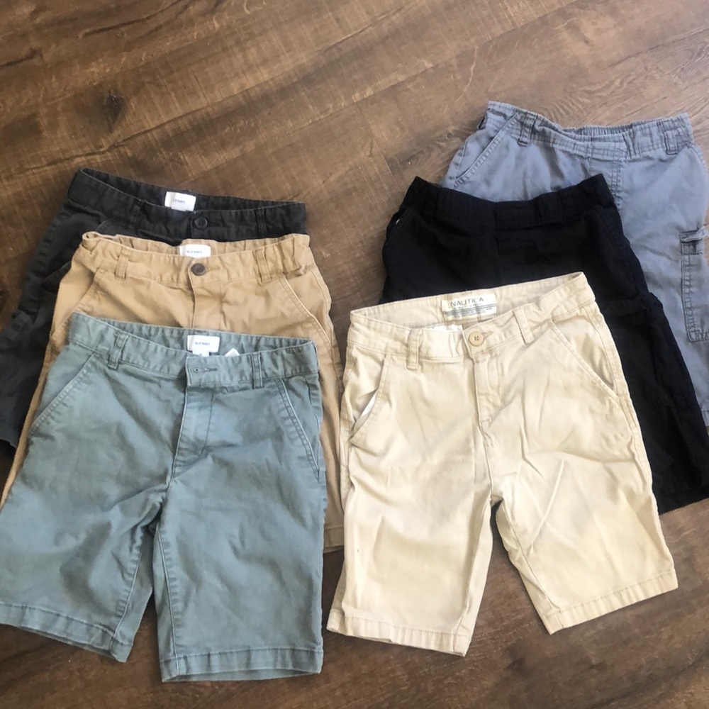 Lot of 6 multi-brand shorts size 10 youth